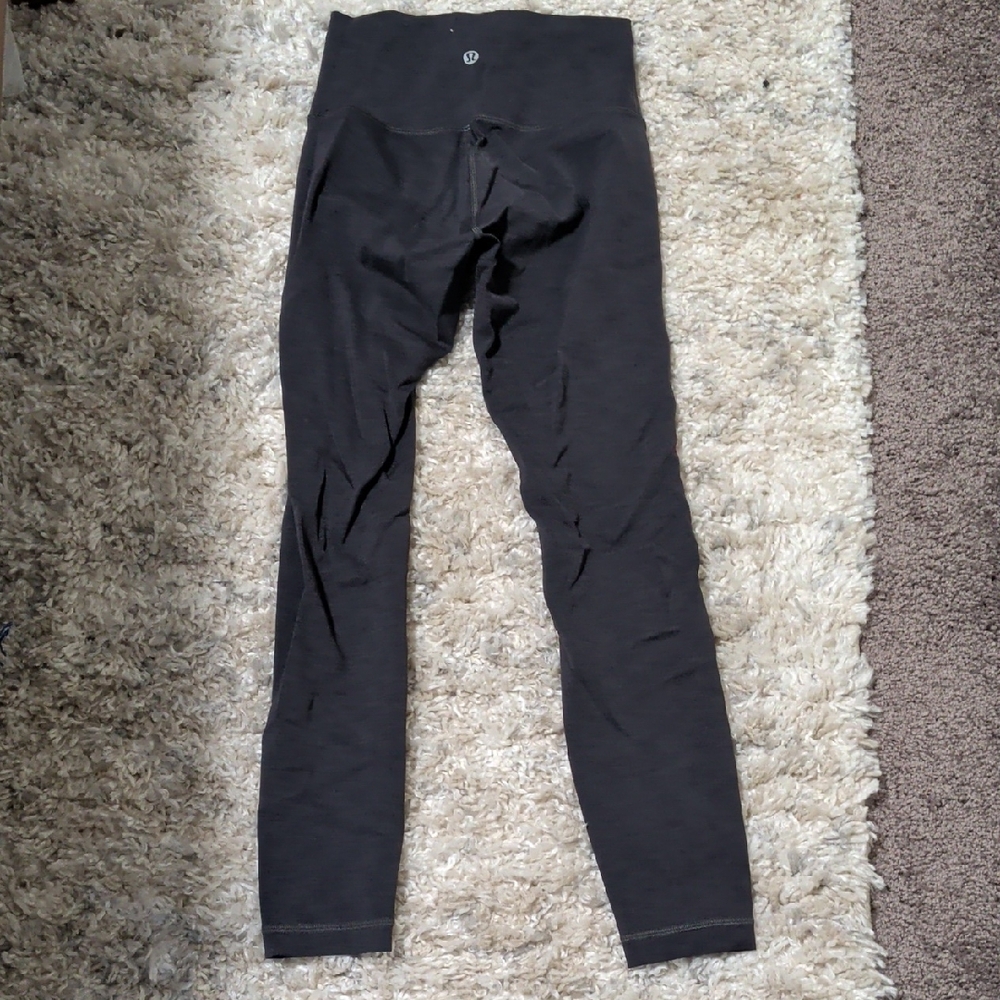 lululemon athletica Grey Striped Leggings